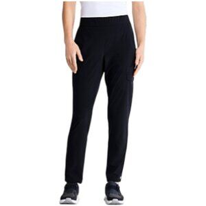 160$ NIC+ZOE Tech Stretch Tapered Leg Cargo Pull On Pants Women's Size S Black